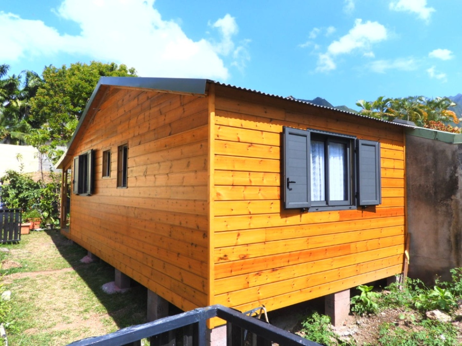 Chalet bois à L’Entre-Deux — 36 m² + terrasse de 8 m²