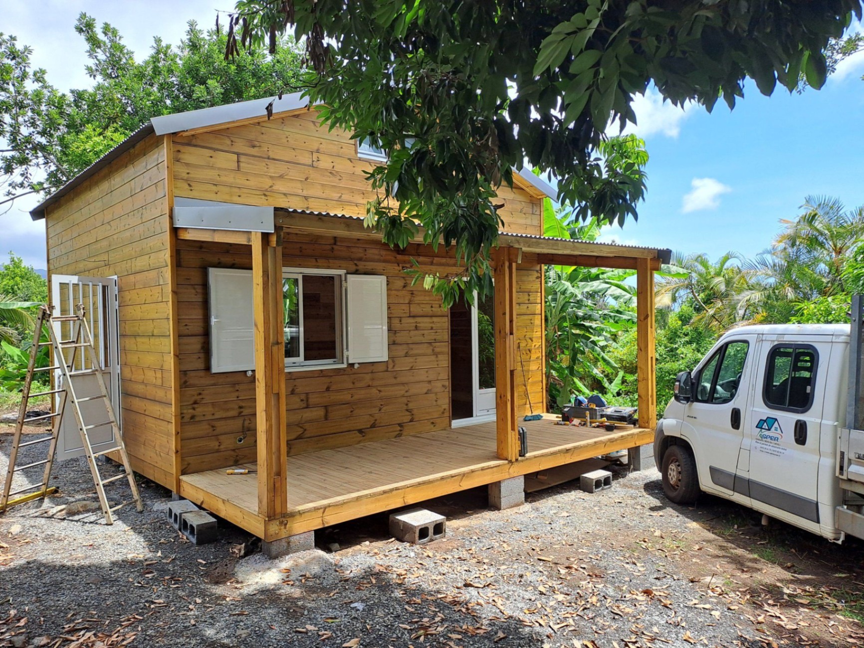 Chalet 36m2 avec mezzanine, dans les hauts de l'est